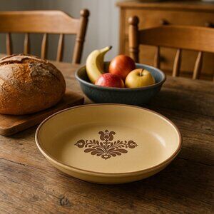 Vintage Pfaltzgraff Brown Small Oval Serving Dish 10” Rustic Farmhouse #241